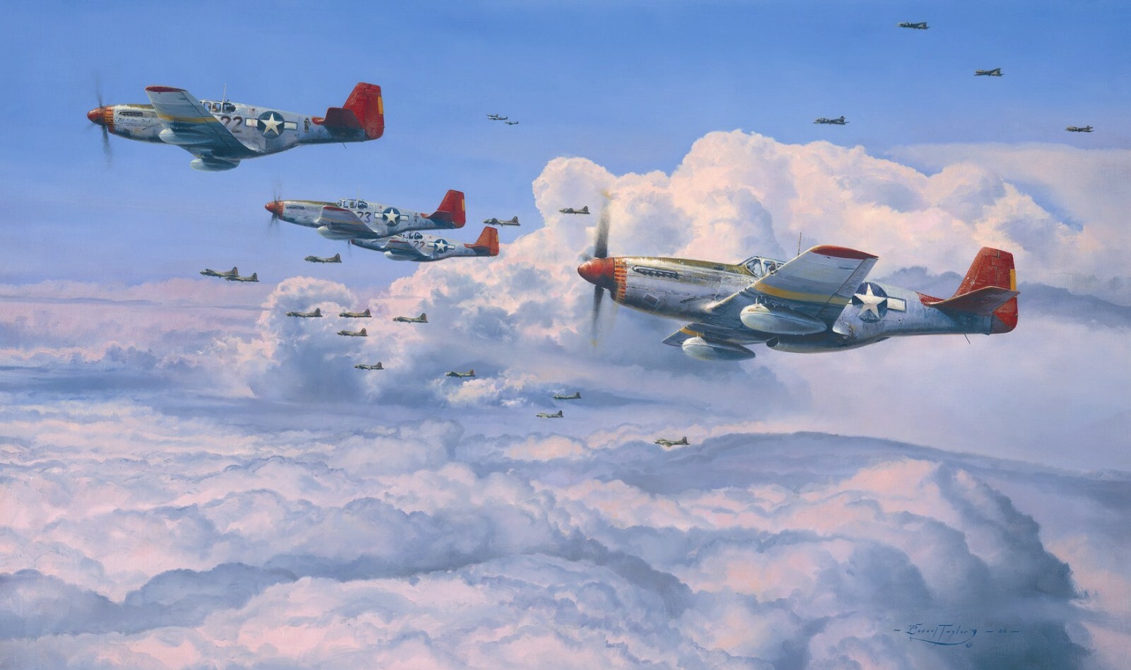 Fighting Red Tails by Robert Taylor signed by Charles McGee and Tuskegee Airmen