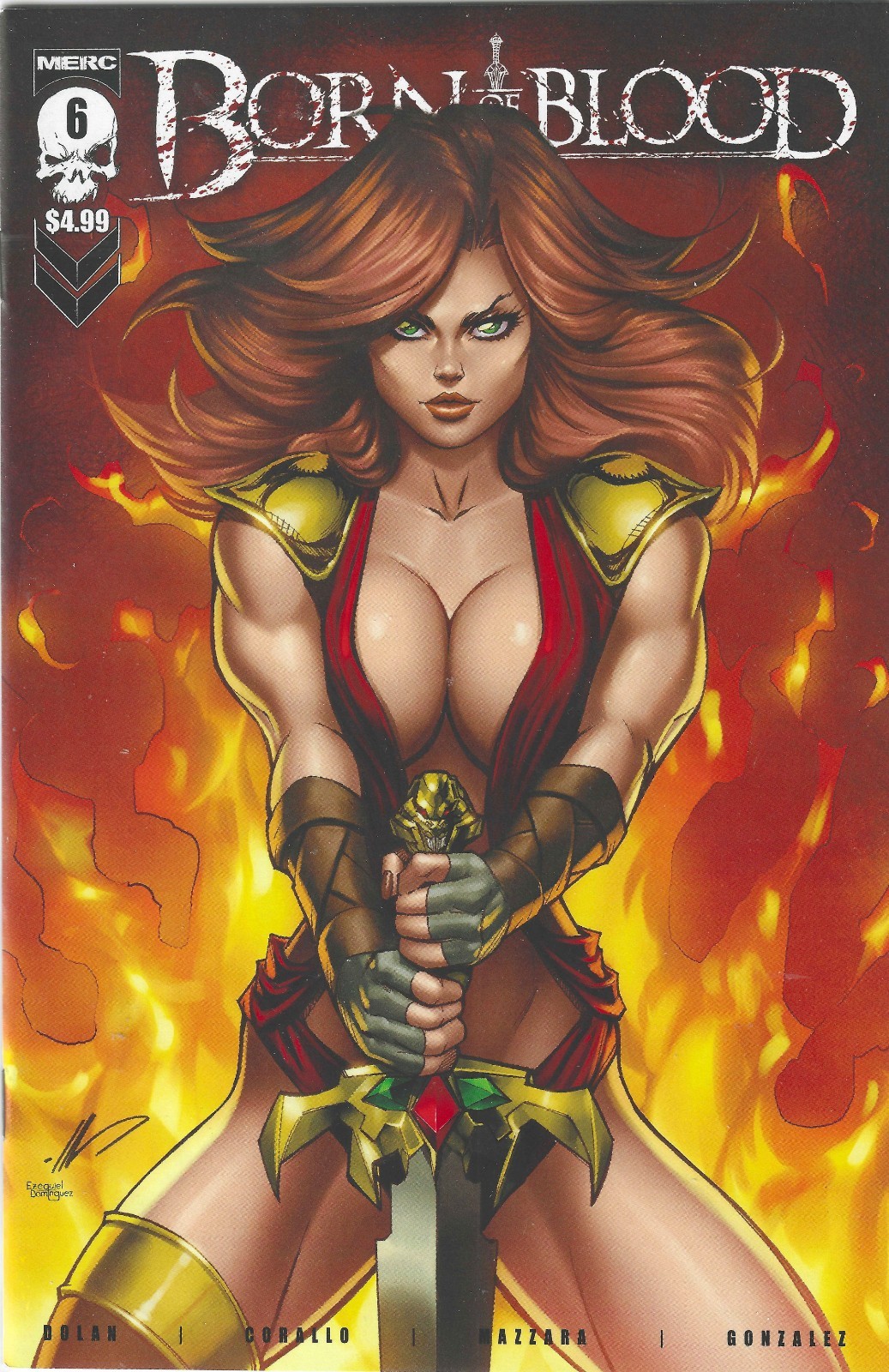 Born of Blood #6 Trade Cover by Ale Garza Merc Publishing 2023 NM