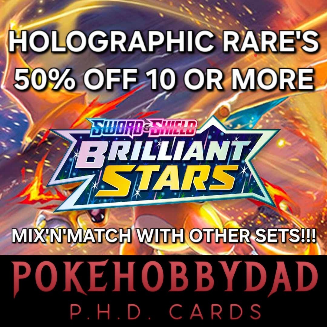 Pokemon Card Brilliant Stars Holo Rare Singles – Multibuy Discount