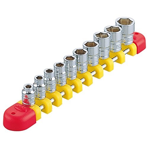 KTC TB210E 1/4 Inch Drive Socket Wrench Set 6.3mm 10-Piece Hex Hand Tool Kit