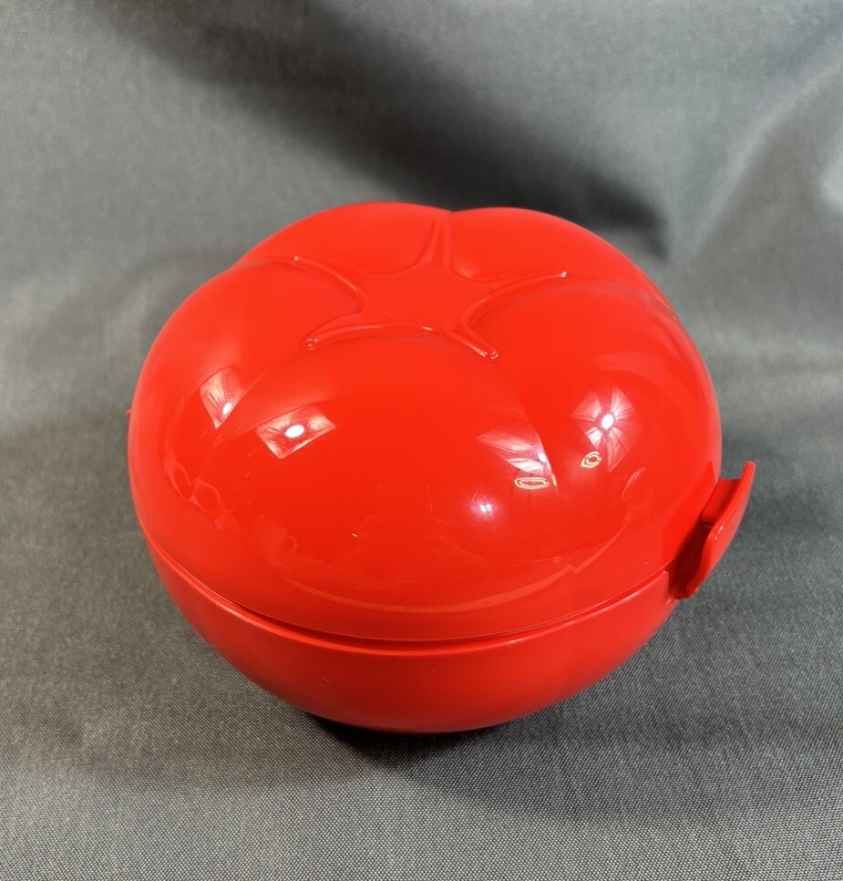 Tupperware Tomato Keeper Forget Me Not Keeper Red 6582 ~ NEW~ FREE SHIPPING