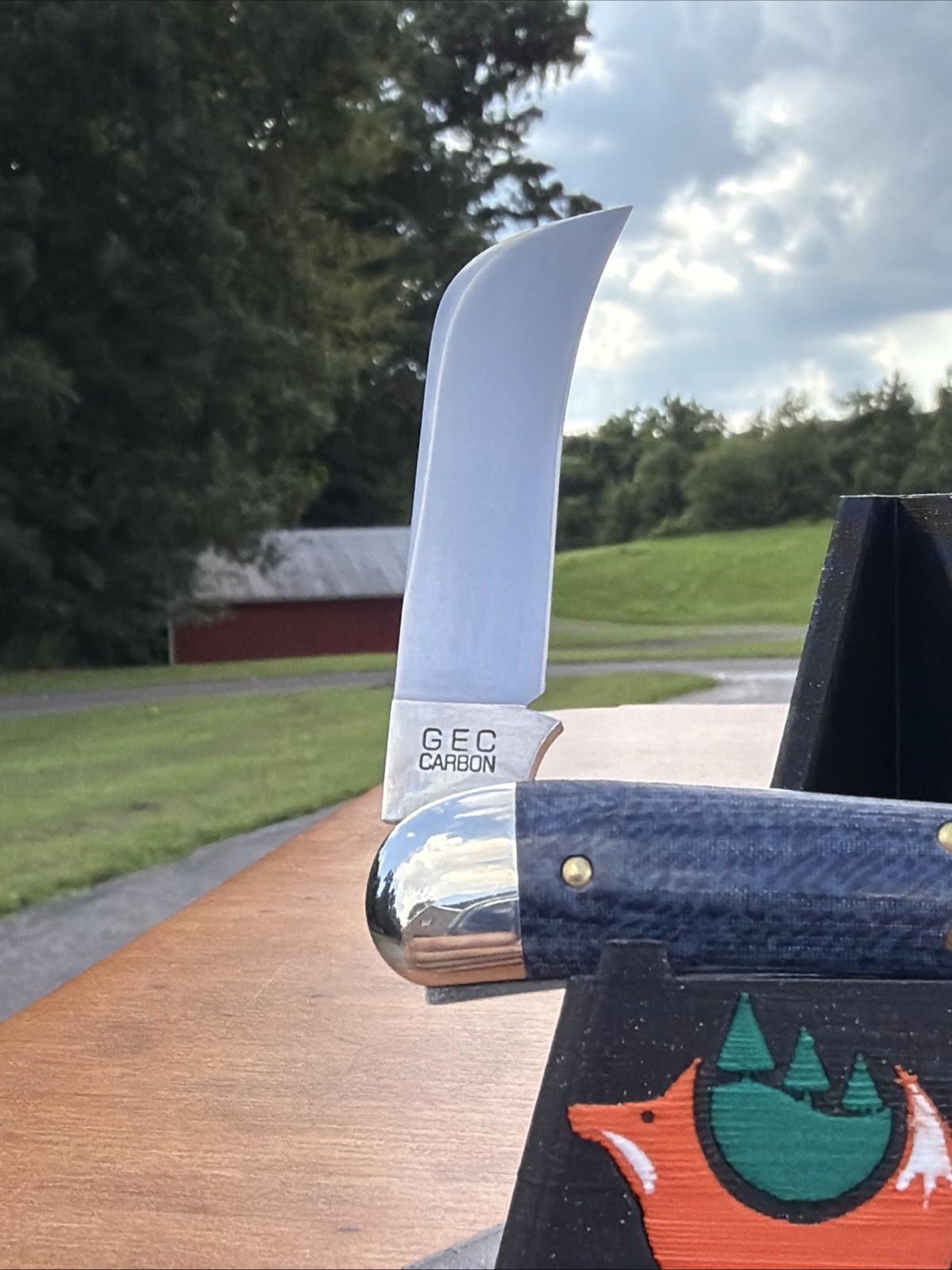Great Eastern Cutlery 383225 Tidioute Cutlery Faded Denim Blue Knife