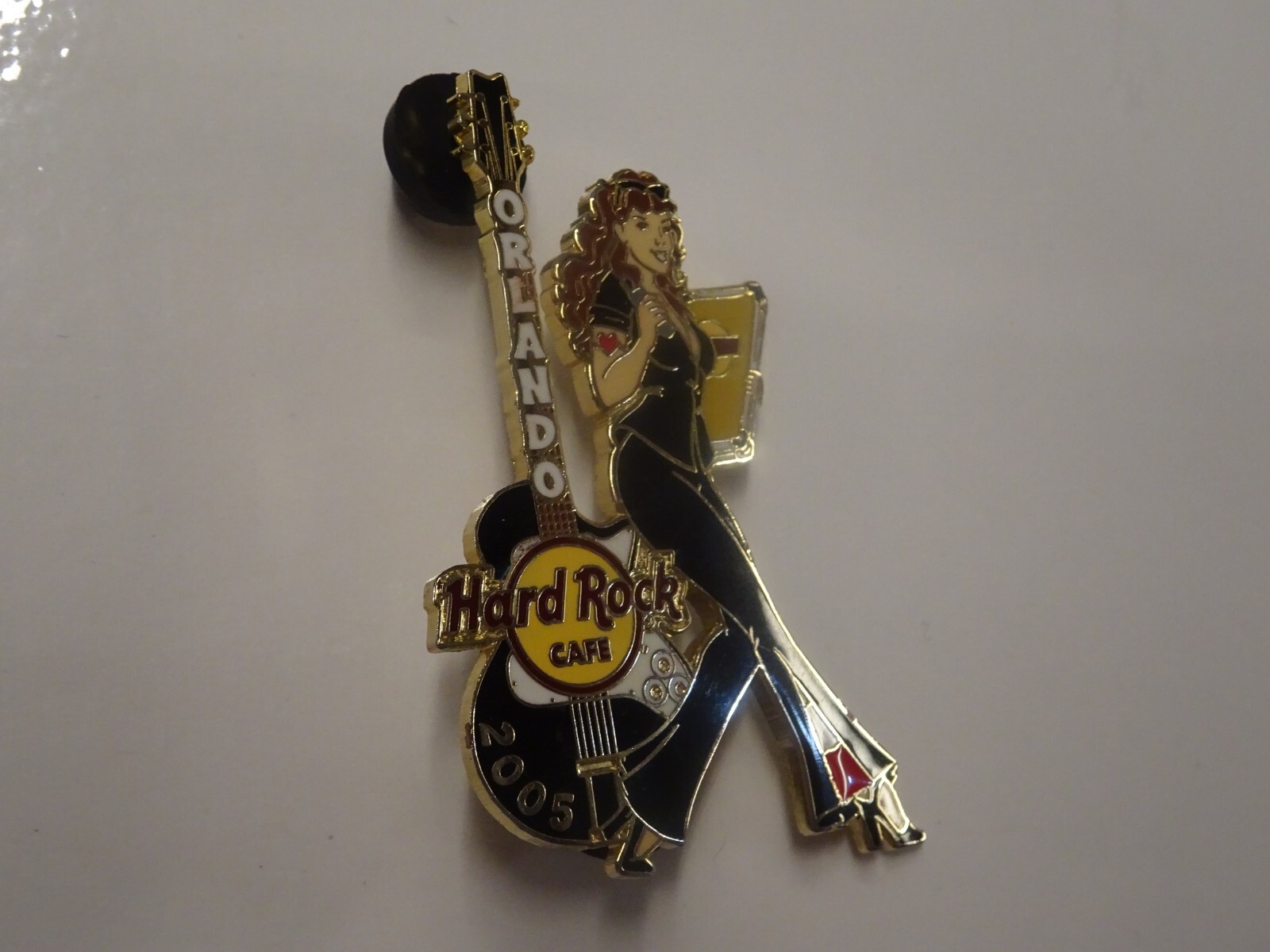Hard Rock Cafe pin Orlando Staff Member series GIOVANNA Girl server waitress 05