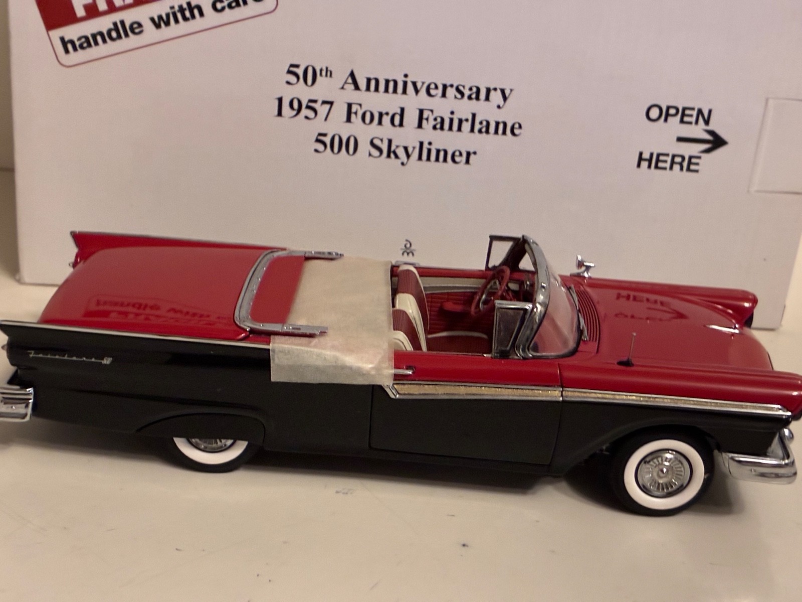 Danbury Mint 50th Ann. ~ 1957 FORD FAIRLANE 500 SKYLINER undisplayed with box
