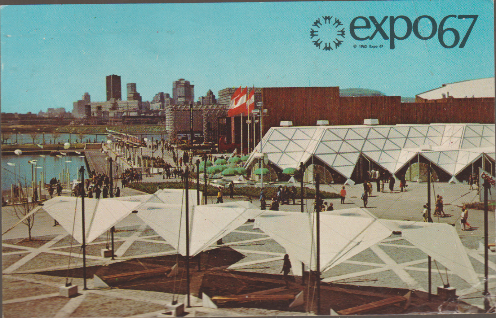 Austria Pavillion National Expo 67 Montreal Canada Postcard (11752)