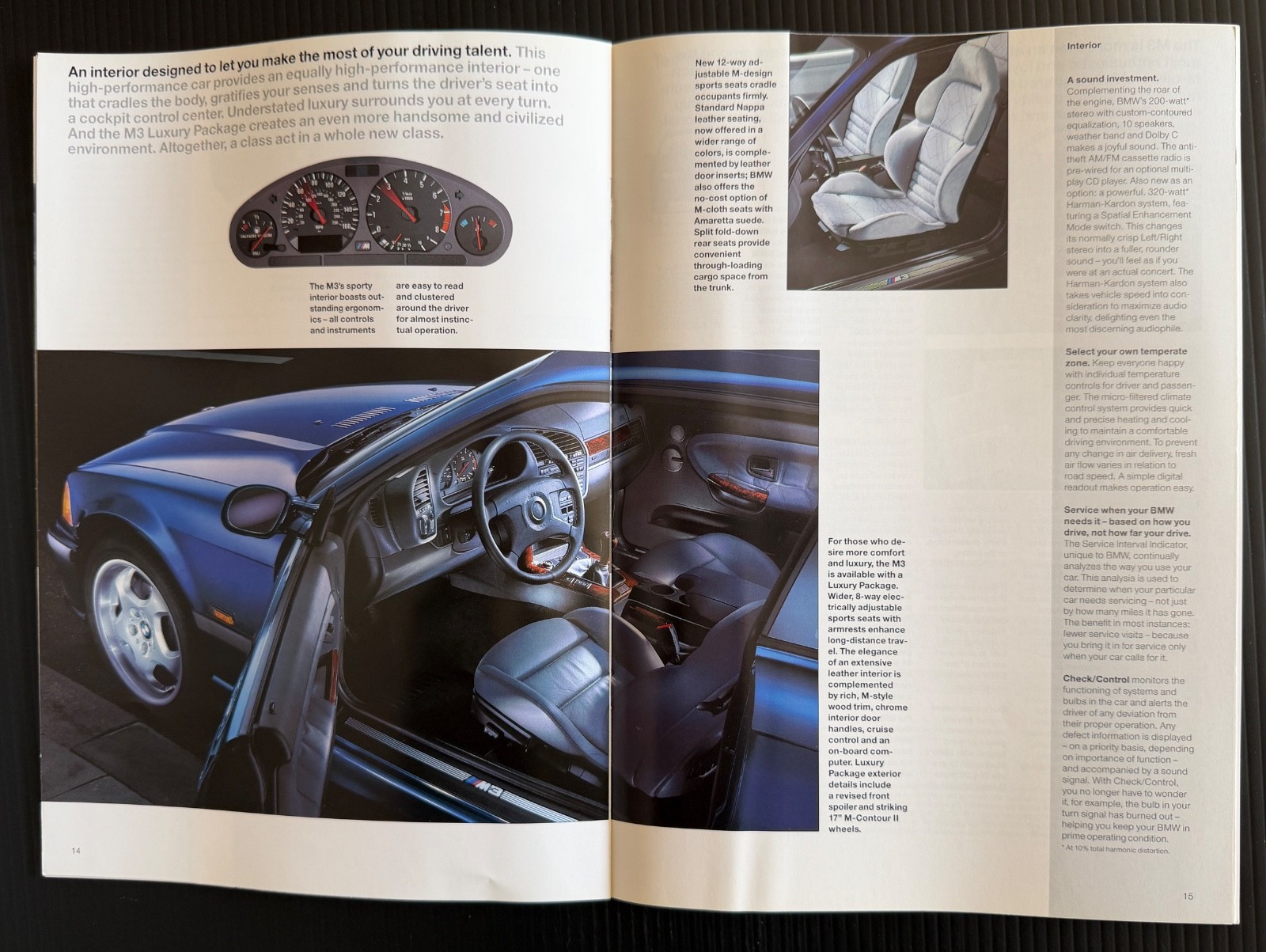 Mint! 1995 BMW M3 Coupe E36 Introductory Sales Brochure 20 Pages! USA