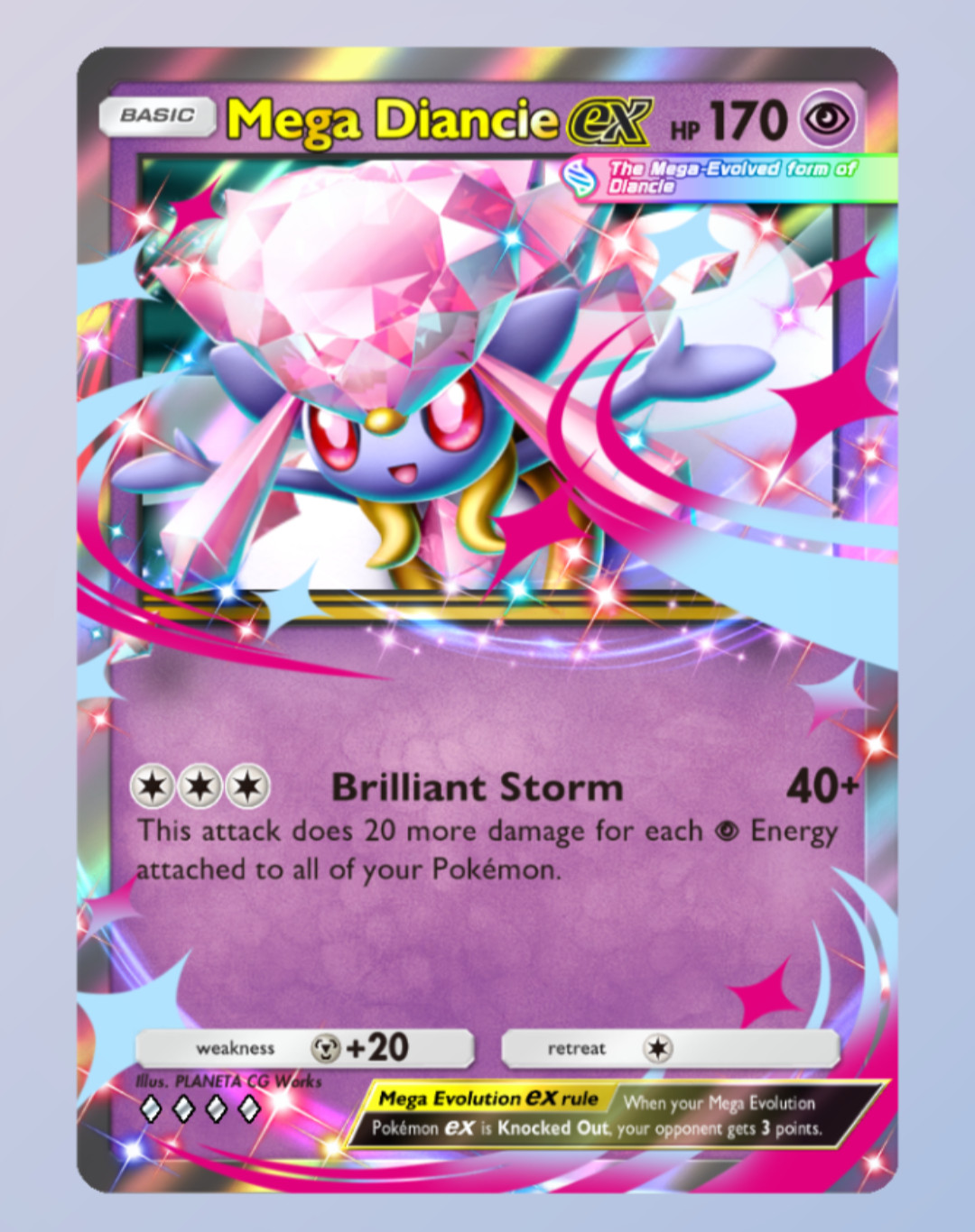 Pokemon TCG Pocket – Mega Diancie ex 4◆ – Everyday Wonders – English