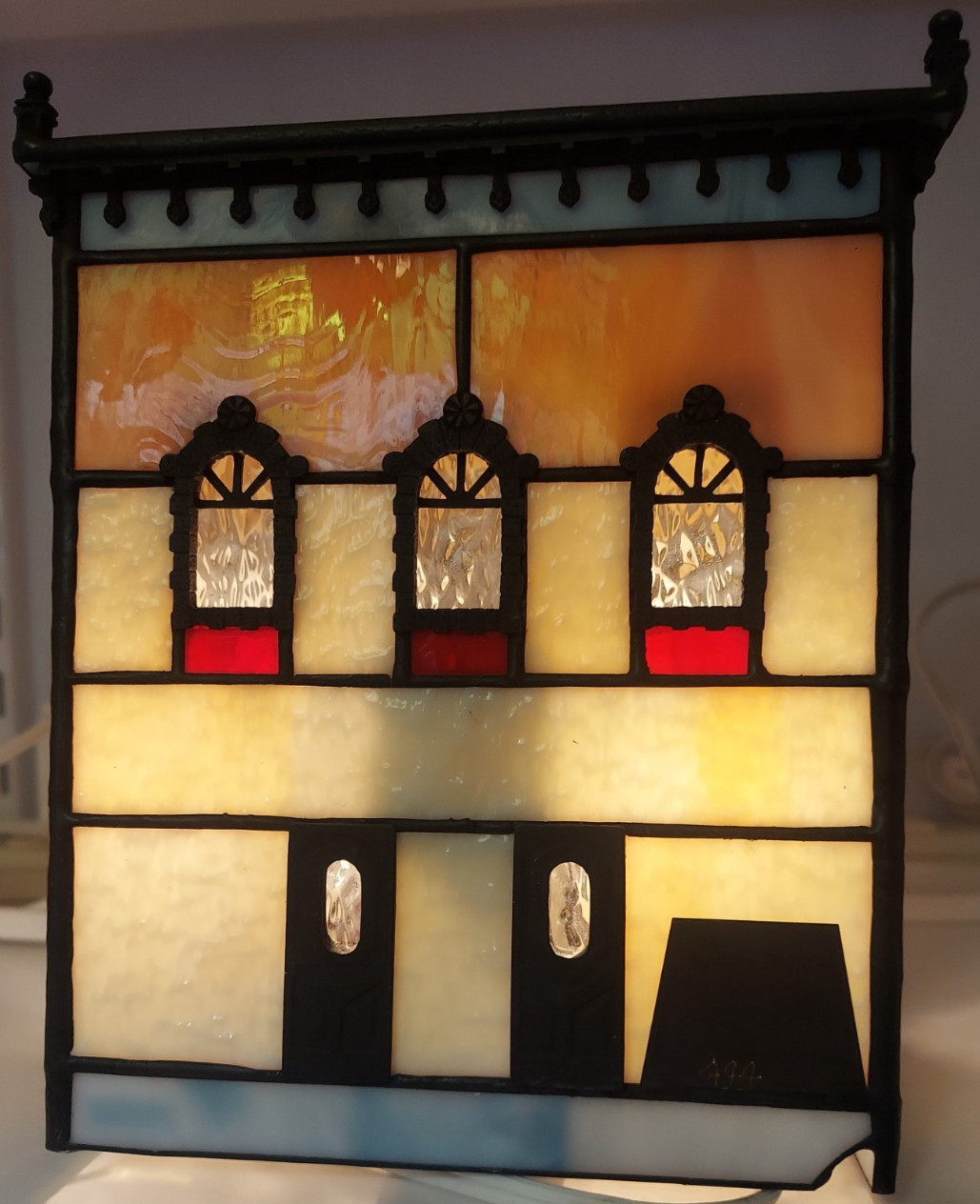 Forma Vitrum Stained Glass “Kramer Building” Real Estate Vitreville Bill Job ’95