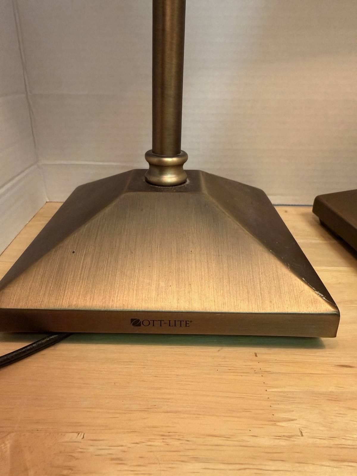 Vintage Adjustable Brass Desk Lamps with Frosted Glass Shade