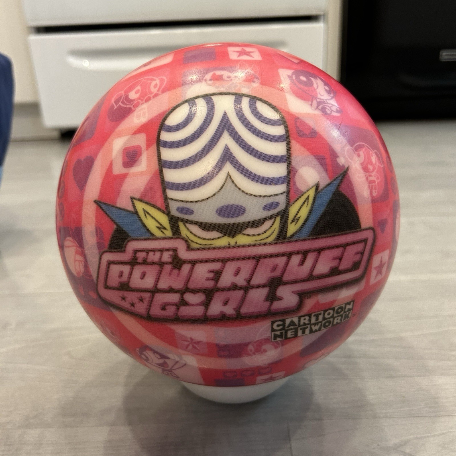 Vintage 2002 Cartoon Network Powerpuff Girls Bowling Ball Bag Kids Set Retro