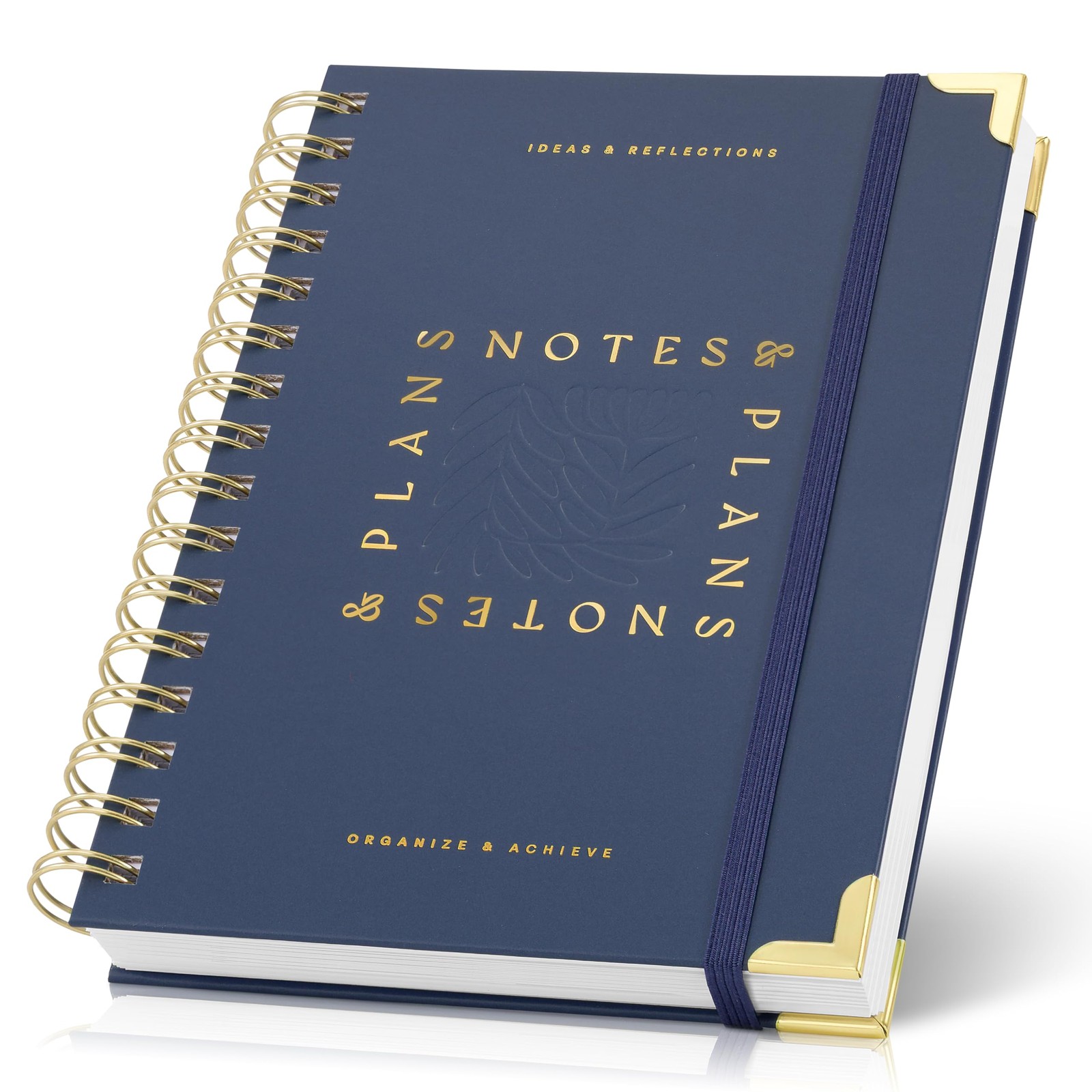 Aesthetic Daily Planner And Notebook With Hourly 8.46 x 6.14 inches, Blue