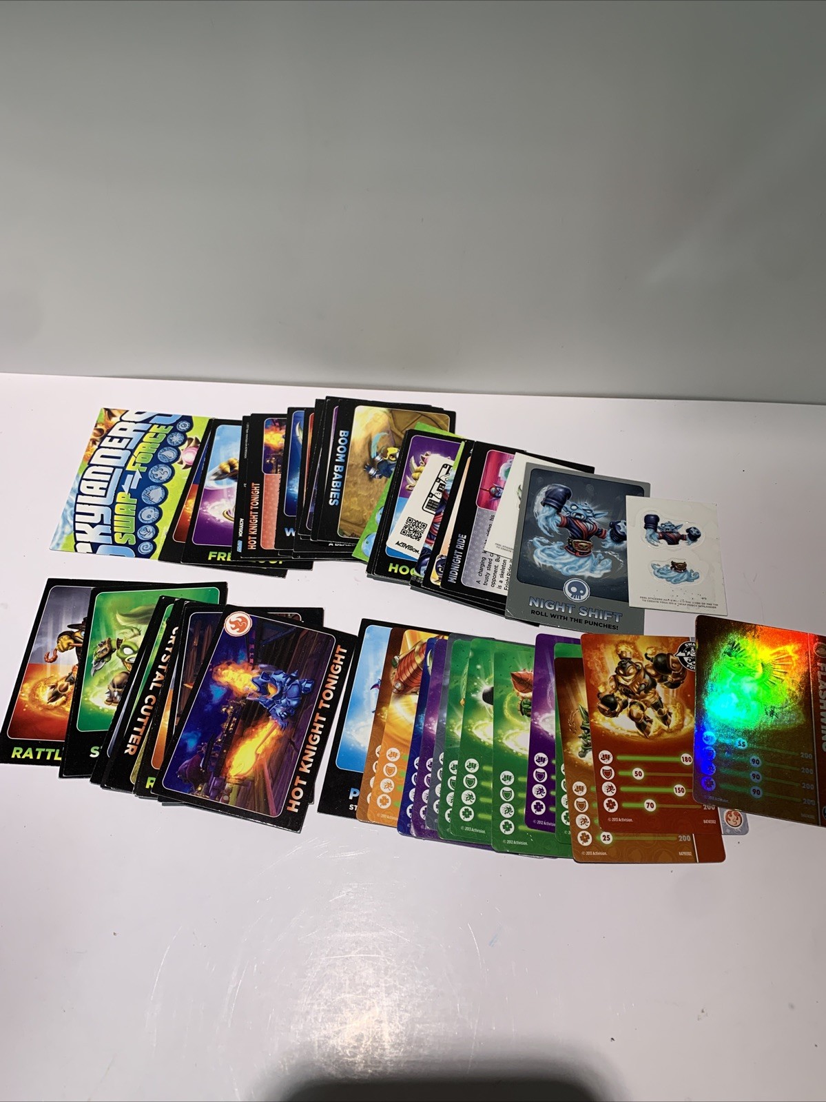 Topps Skylander Giants Trading Card Lot Insert Puzzles Battlecast Rare Foils IDK
