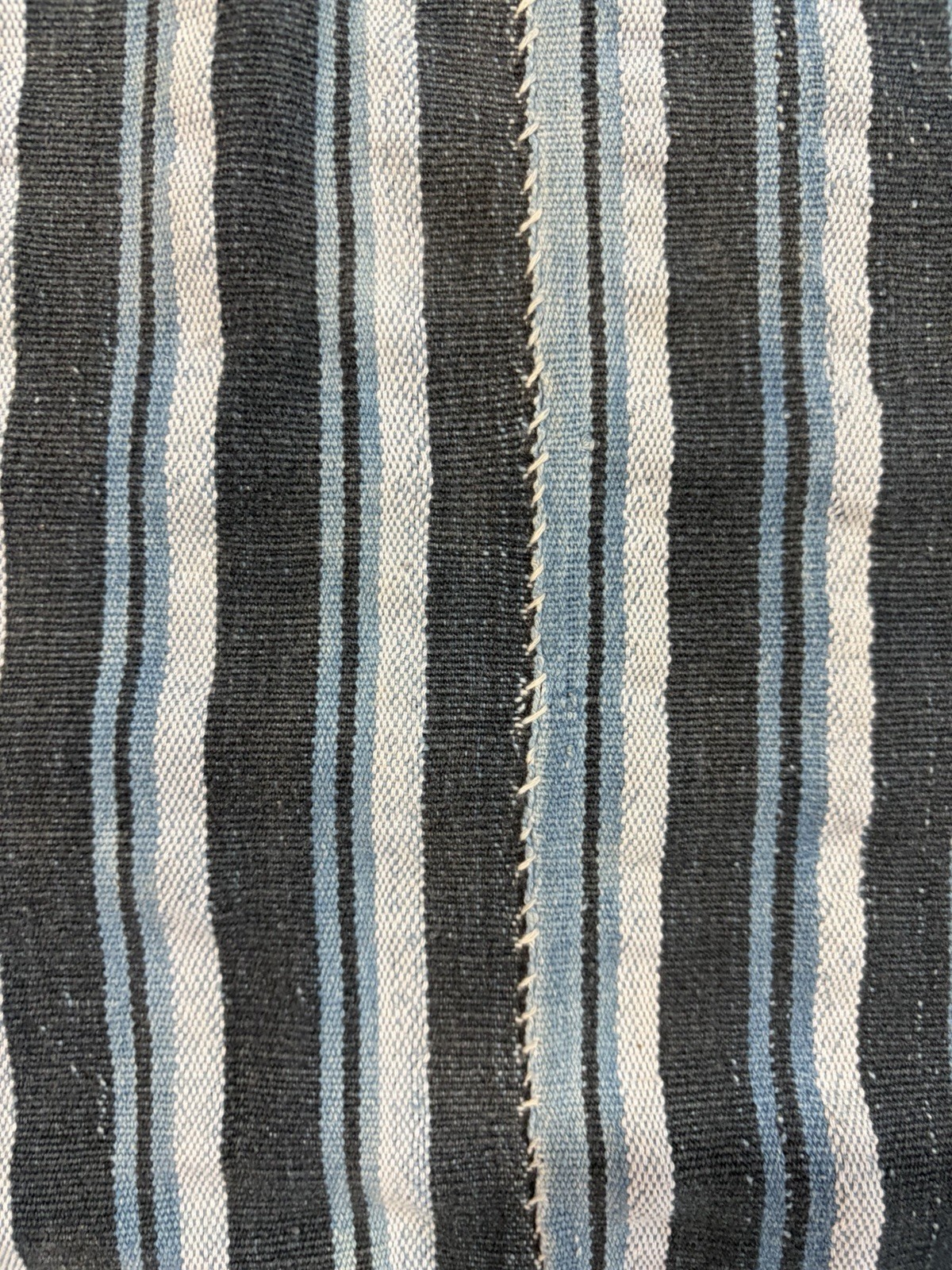 Antique African Baule Fabric Stripes Mudcloth 60”x40”W – #118