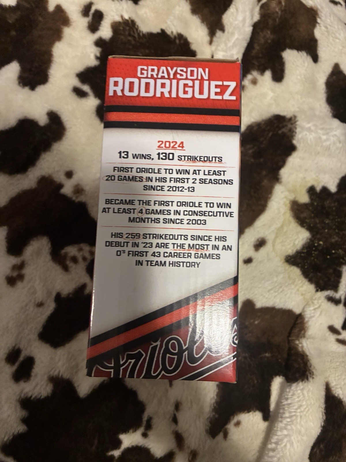 BDA Sports Grayson Rodriguez MLB Baseball Bobblehead Box/Packaging Only 2024
