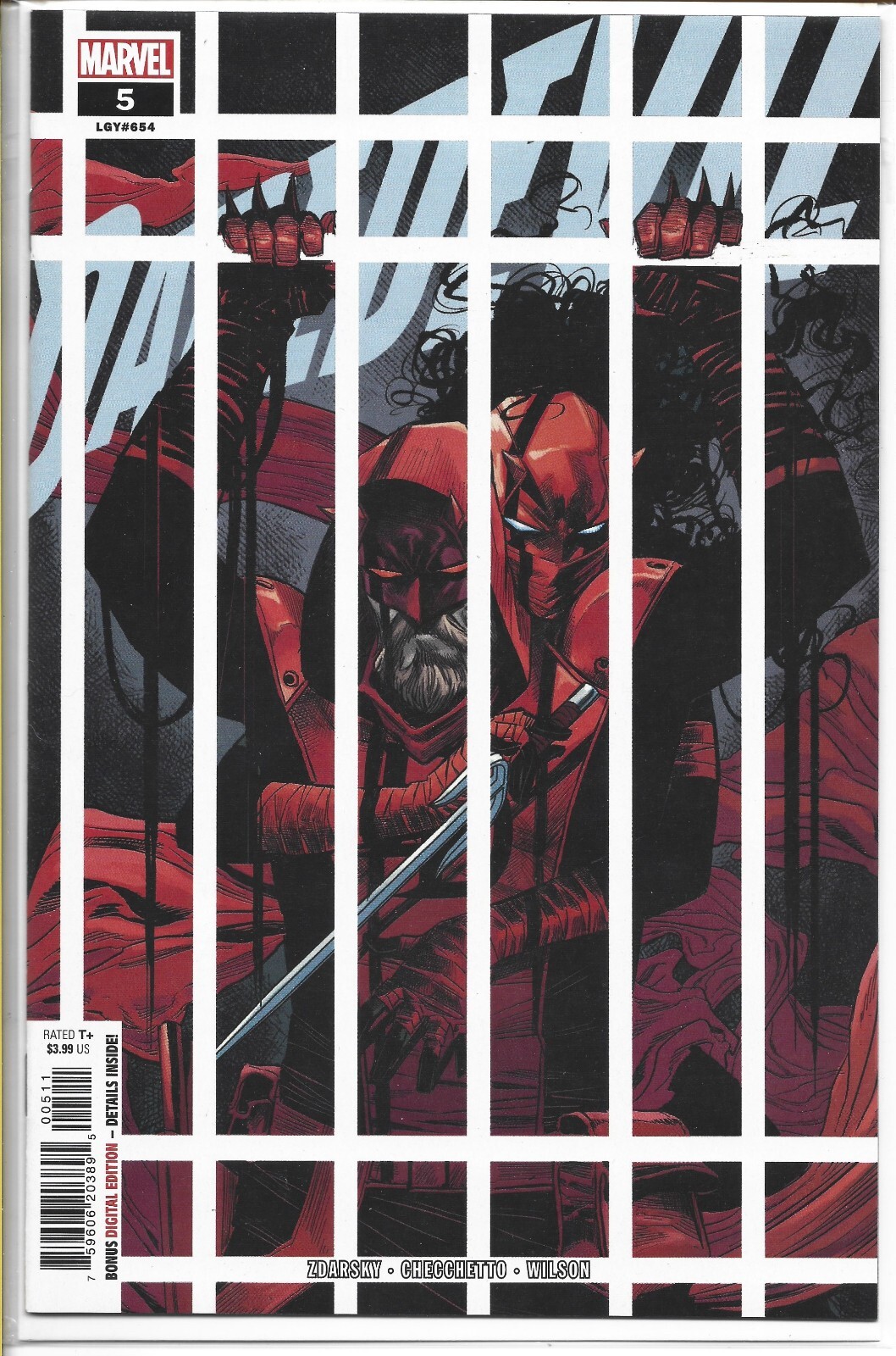 DAREDEVIL #5 CHECCETTO VARIANT MARVEL COMICS 2023 NEW UNREAD BAGGED BOARDED
