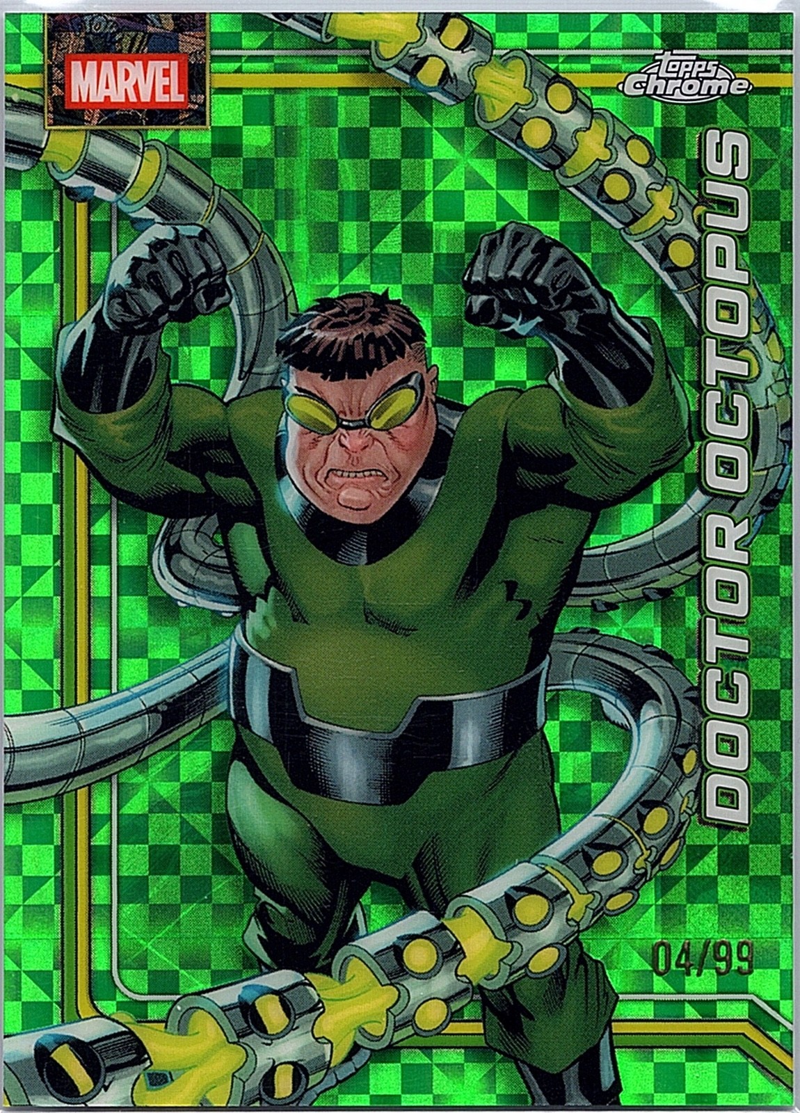 2026 Topps Chrome Marvel #29 Doctor Octopus GREEN X-FRACTOR /99