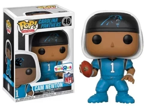 Funko Pop [6 Variations] NFL Cam Newton Blue Jersey – (Toys R Us Exclusive) #46