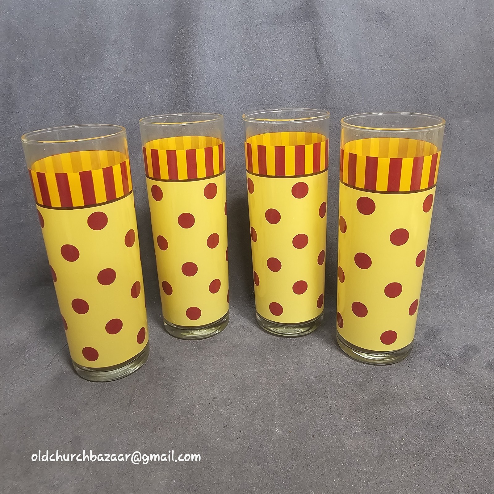 Set of 4 Southern Living Gail Pittman Siena Tom Collins Highball Glasses 13 oz