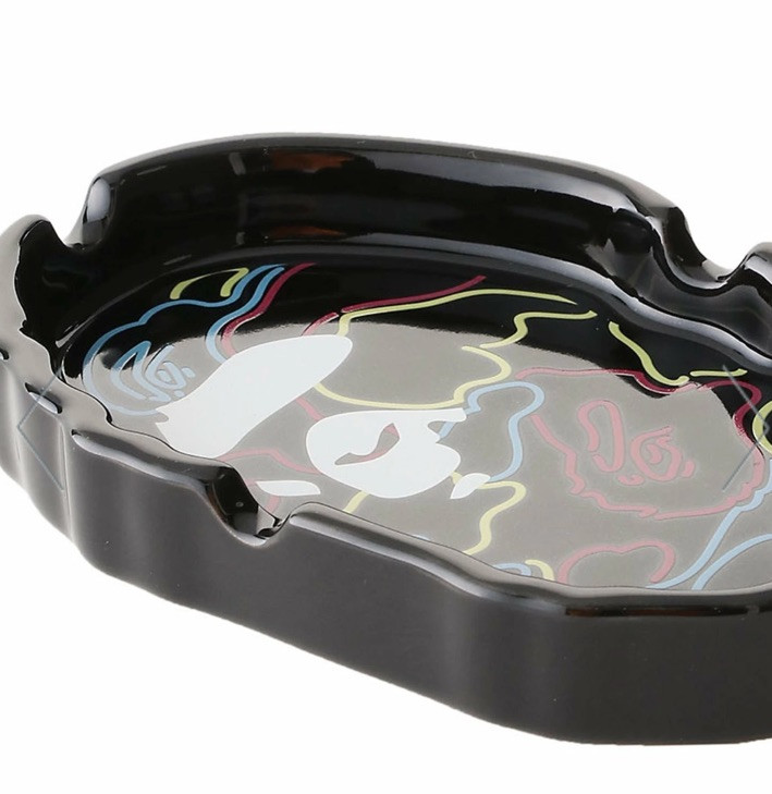 Authentic a bathing ape bape neon camo ashtray ash tray new