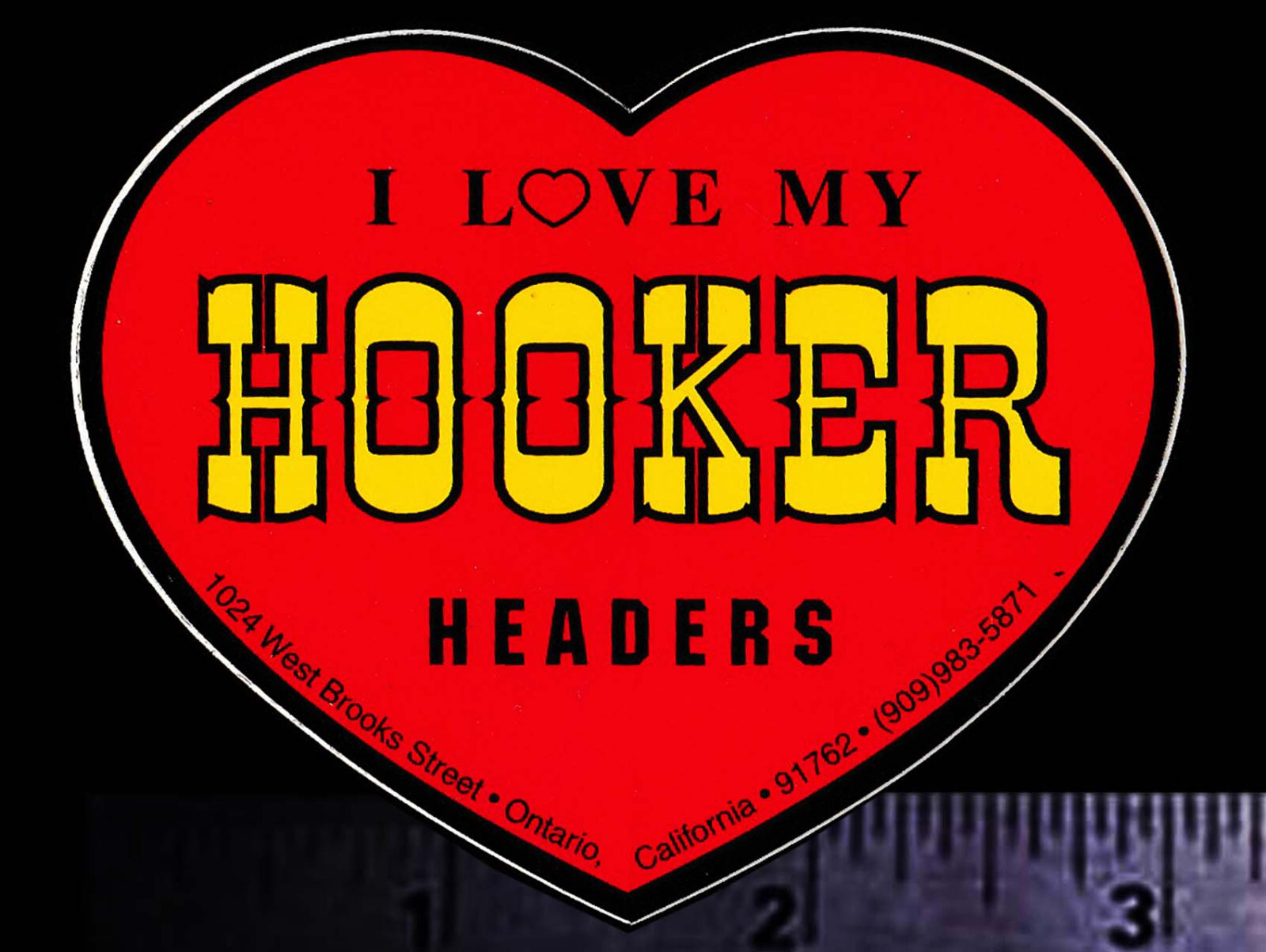 HOOKER HEADERS – Original Vintage 1970’s 80’s Racing Decal/Sticker