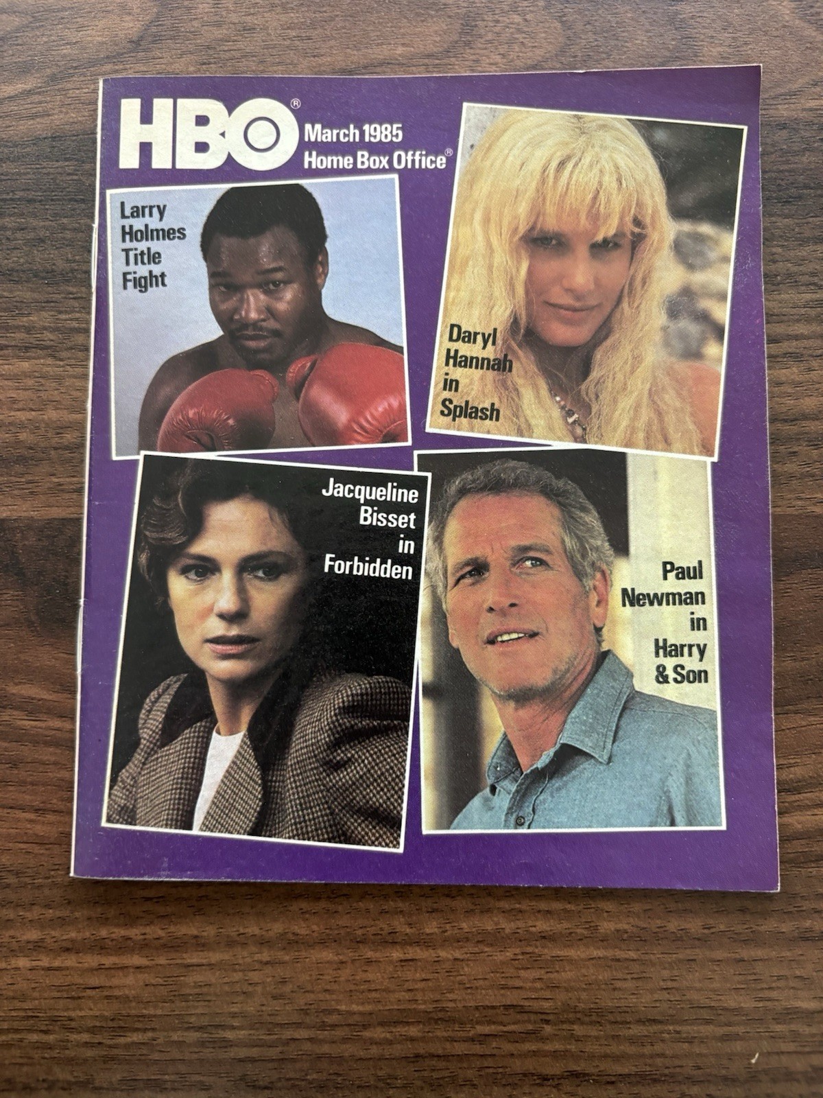 ORIGINAL Vintage Mar 1985 HBO Guide Magazine Daryl Hannah Splash Larry Holmes