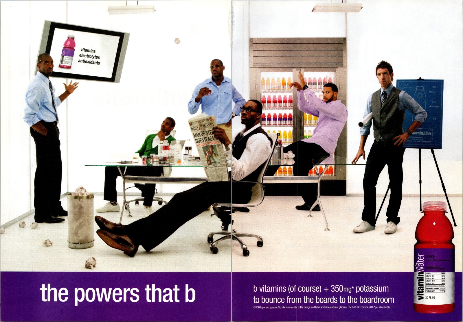 2009 • Vitamin Water Kobe Chris Paul print ad • 2000s Mens Fashion EA.25