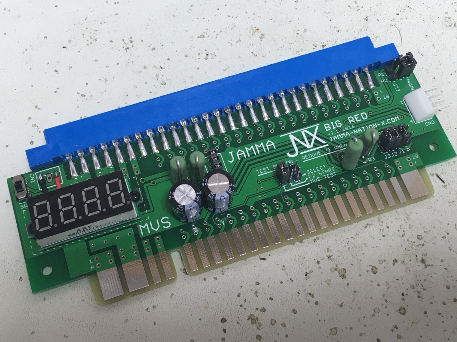 JNX Big Red Adapter DLX JAMMA to MVS PCB converter NeoGeo SNK MiSTer
