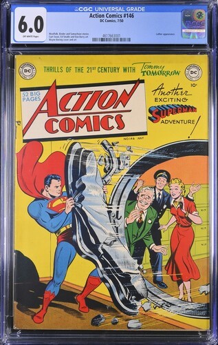 ACTION COMICS #146 (DC:1950) Plastino Superman Safe Luthor CGC 6.0 (FN)