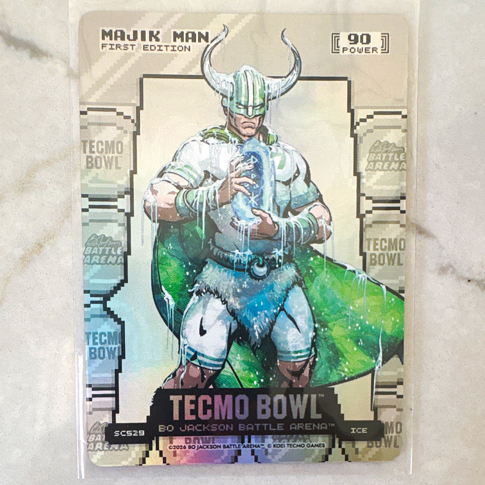 Tecmo Bowl 2026 Bo Jackson Battle Arena 1st Edition Ice Majik Man SCS29