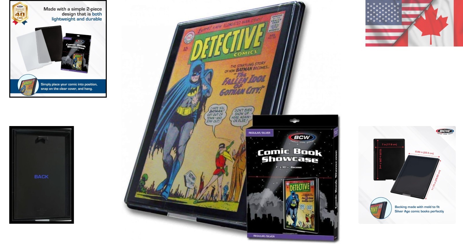 Modern Rectangular Comic Book Holder – 11.75 x 8.88 Inches Display Frame