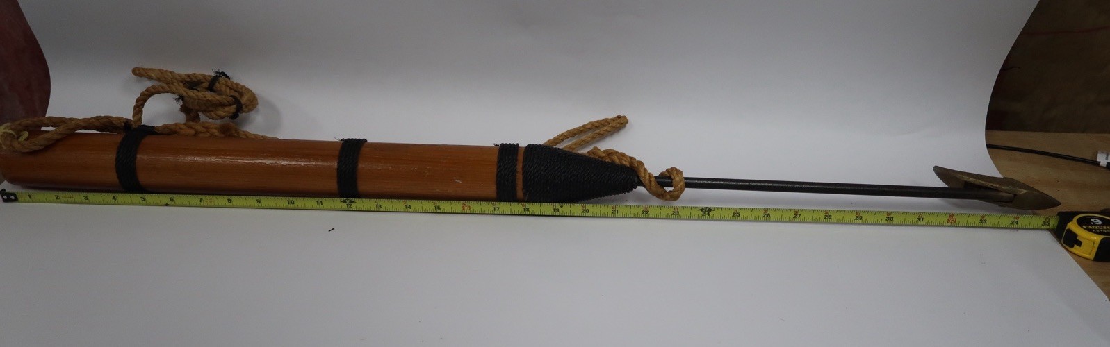 Whale Harpoon Nautical Display Replica Wood-Metal-Rope 34” FREE SHIPPING B19