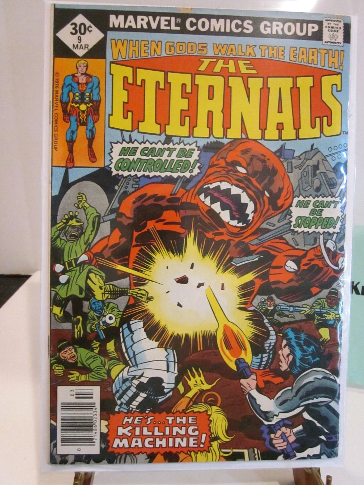 MARVEL COMICS THE ETERNALS, NO. 9, 1977 FIRST APPEARANCE SPRITE UNGRADED