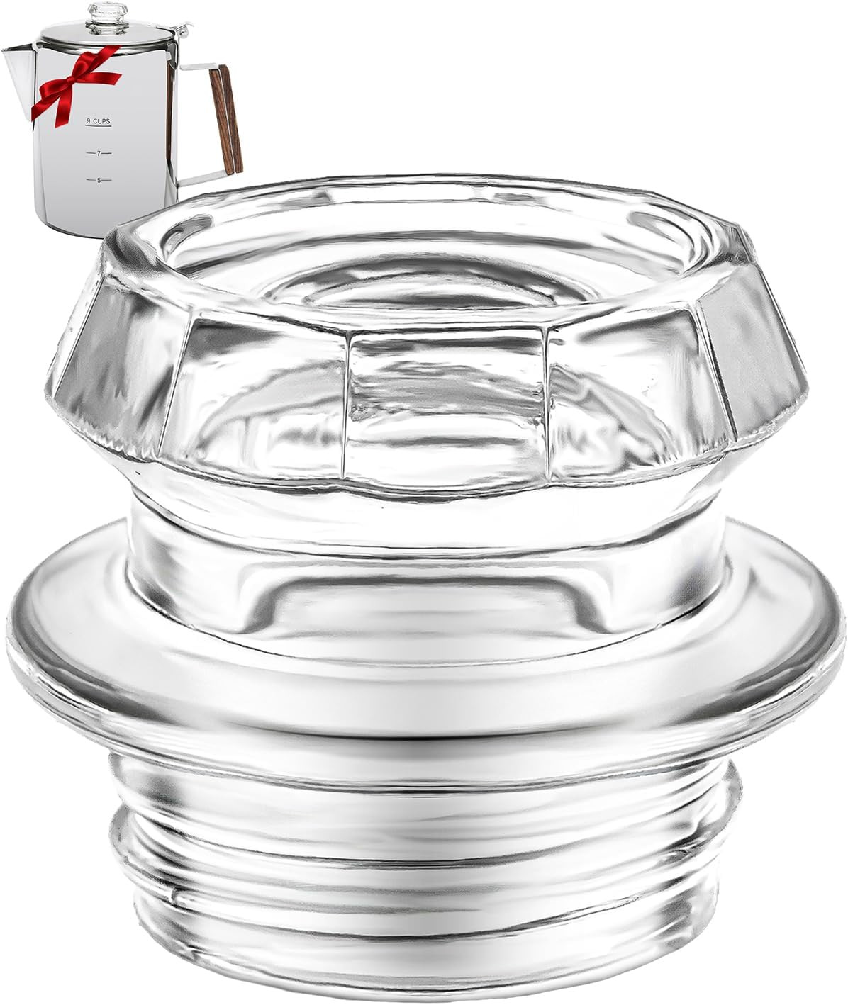 MEREZA Coffee Percolator Glass Top Replacement Glass Knob Top for Coletti, Co…