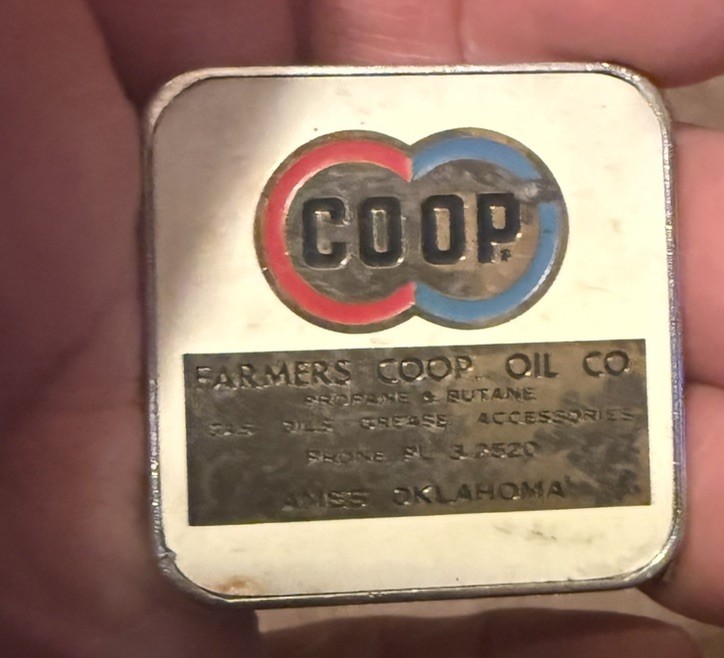 Farmers Co op Oil Co. Ames , Oklahoma – Tape Measure