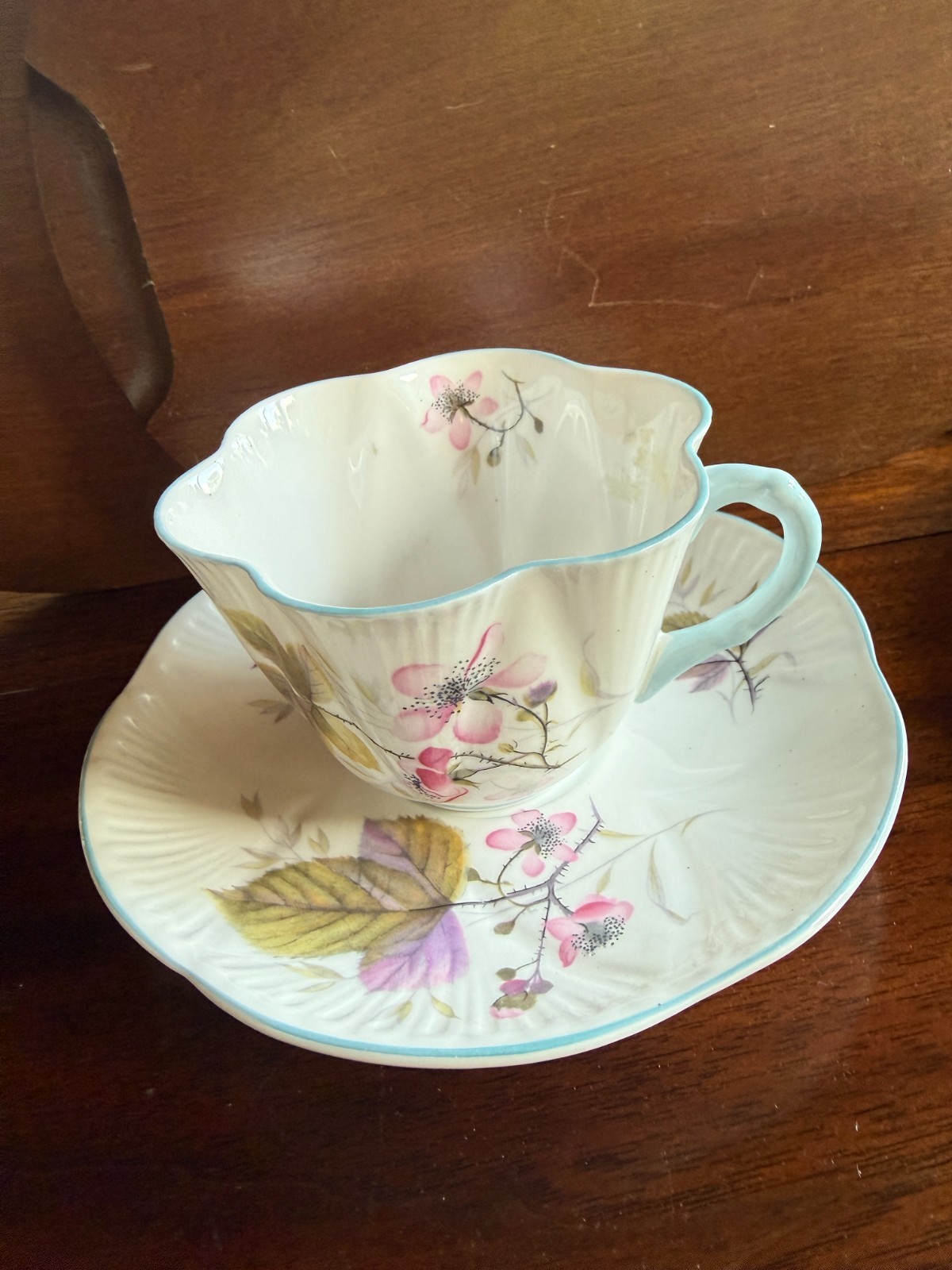 Shelley 14188 Dainty Bramble fine bone China Cup & Saucer England