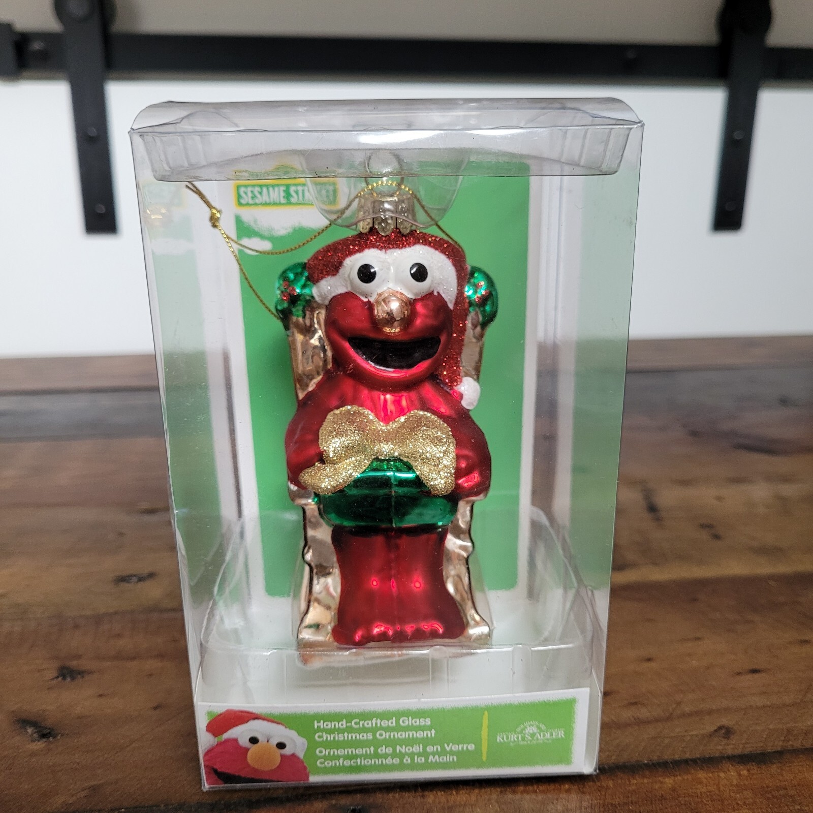 Rare 2013 Elmo Kurt S Adler Sesame Street Blown Glass Christmas Holiday Ornament