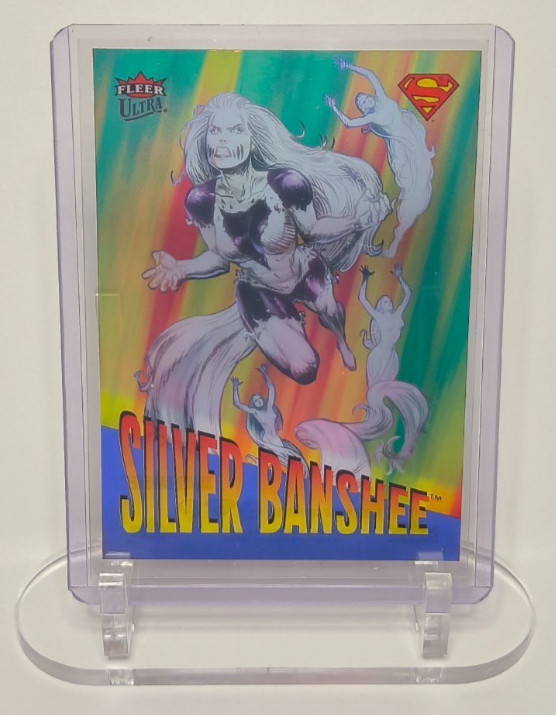 Fleer Ultra Superman Silver Banshee ’95 Retro BLUE Acetate Insert #R-32