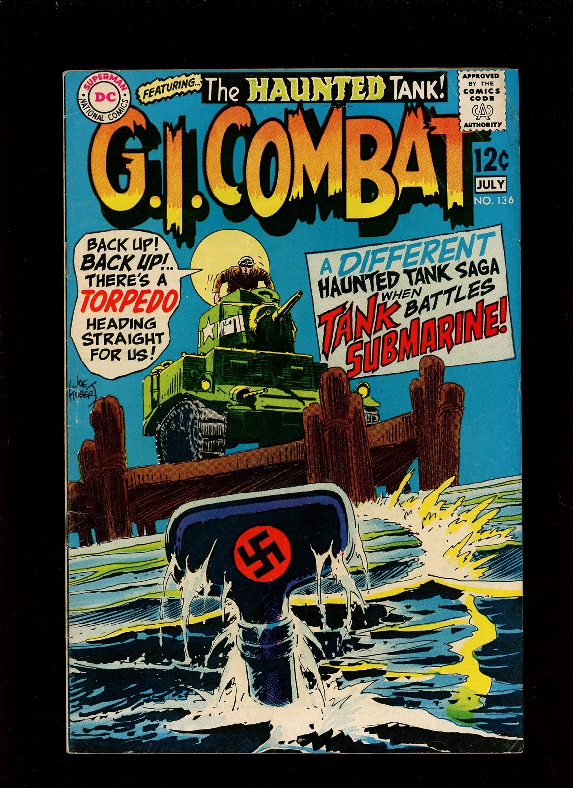 G.I. Combat #136 1969 VG/FN 5.0 High Definition Scans**