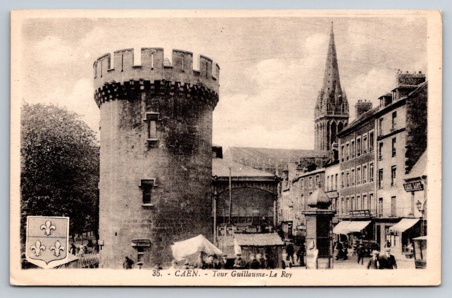 CAEN France Tour Guillaume-Le Roy Postcard Early 1900s French Castle Tower