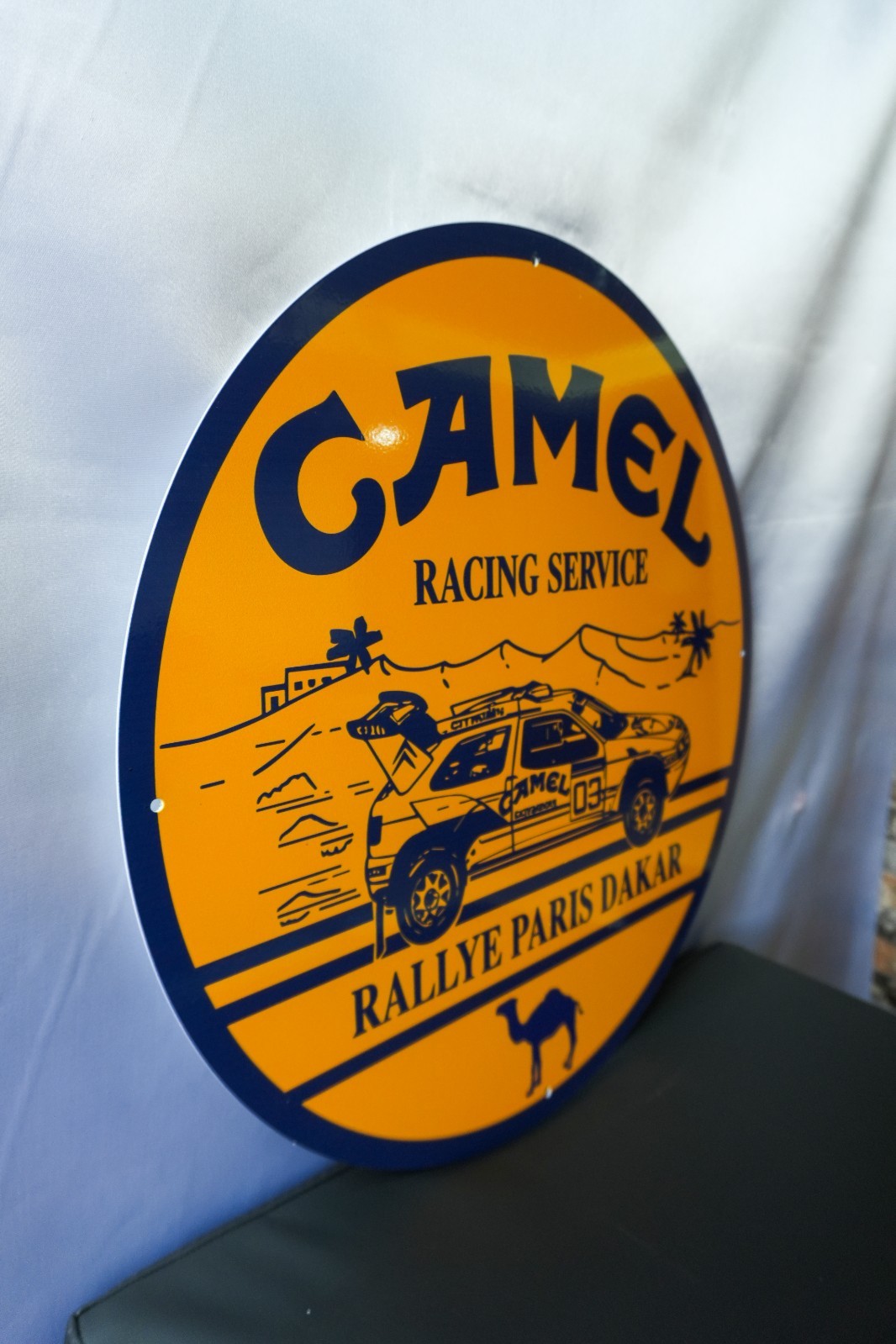 Camel Racing Service – Rallye Paris Dakar Heavy Metal Sign – 50 cm (19.7”)