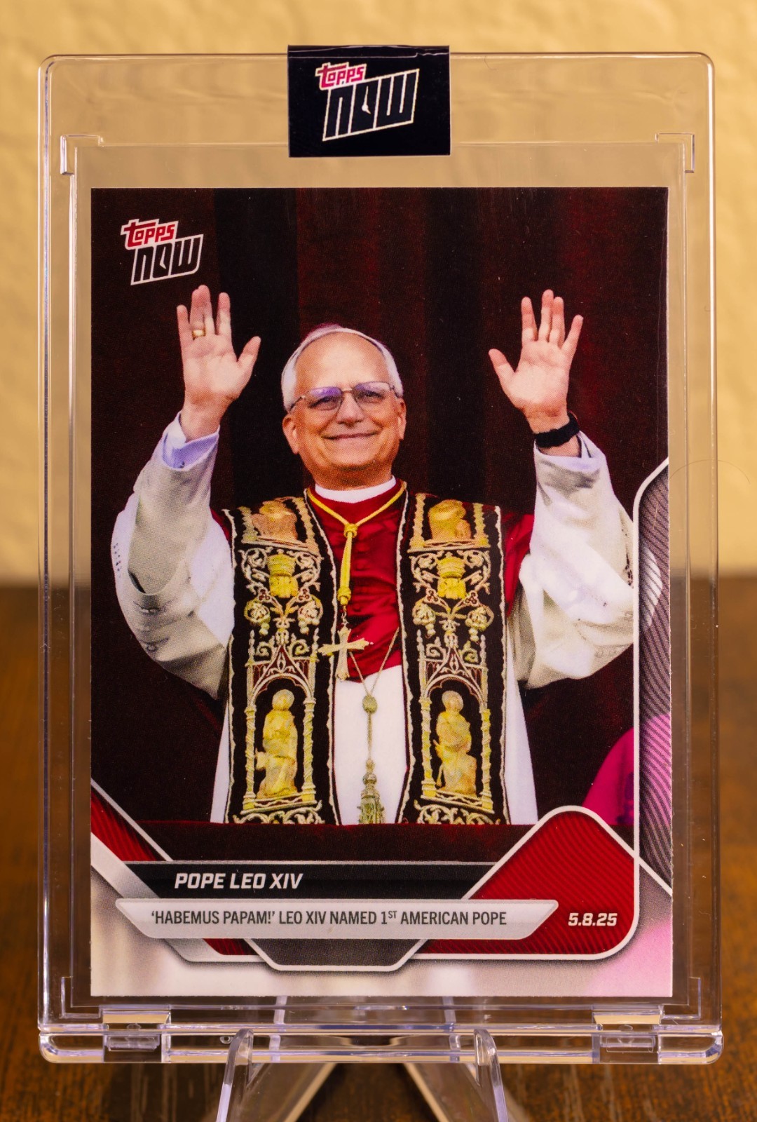 2025 Topps Now | 1st American Pope | #POPE-1 | Pope Leo XIV