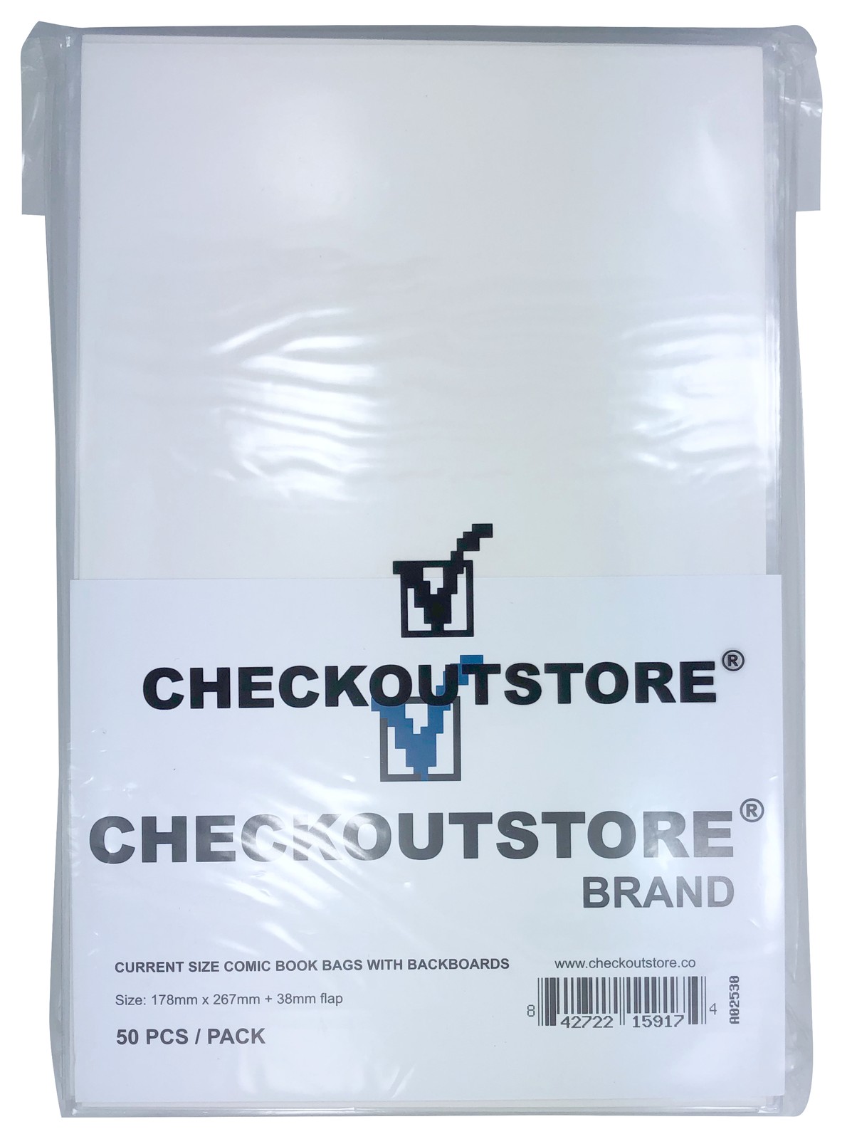 50 Crystal Clear Current Age Thick Comic Book Bags /w Backing Boards **1-3 DAYS