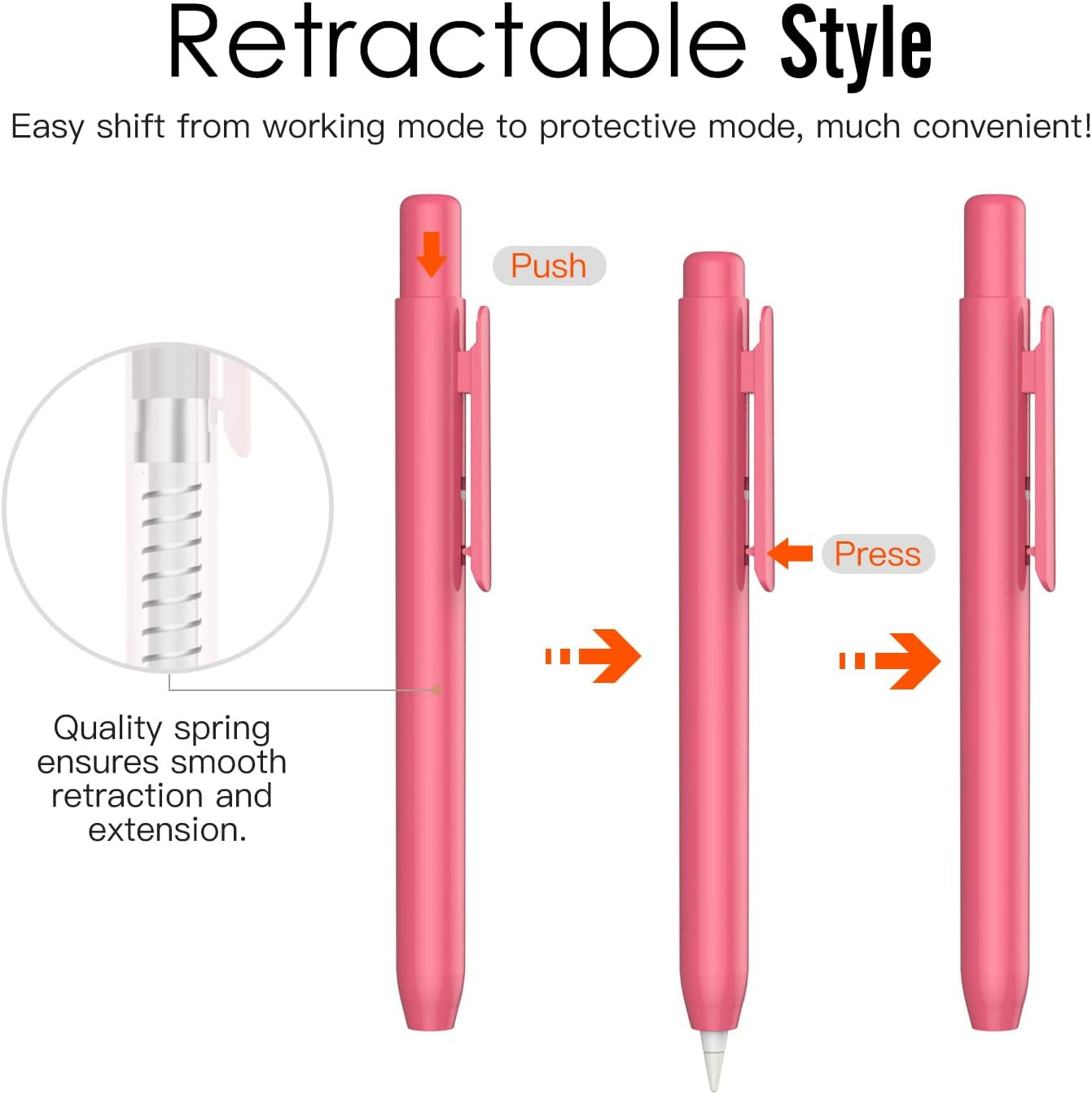 Holder Case for Apple Pencil 1st Generation, Retractable Apple Pencil 1st Cas…