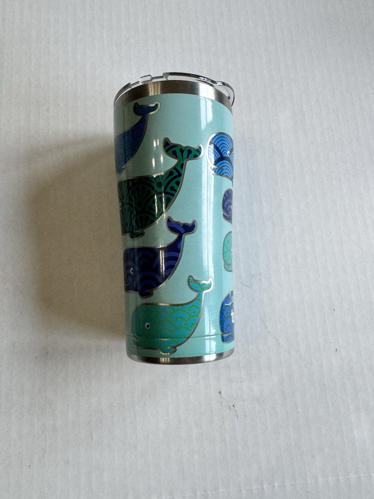 Tervis Whale Tumbler Cup 8 Hours Hot 24 Hours Cold 20 Oz. 18/8 Stainless Steel