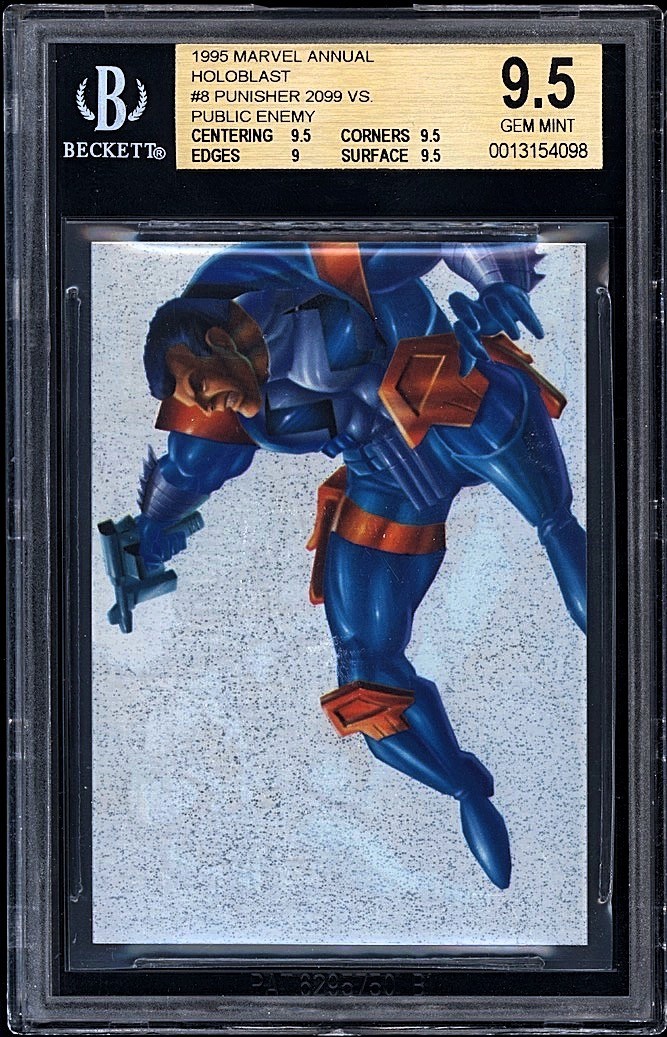 1995 Marvel Annual Holoblast insert PUNISHER BGS 9.5 Gem Mint Pop 2 X-Men MCU