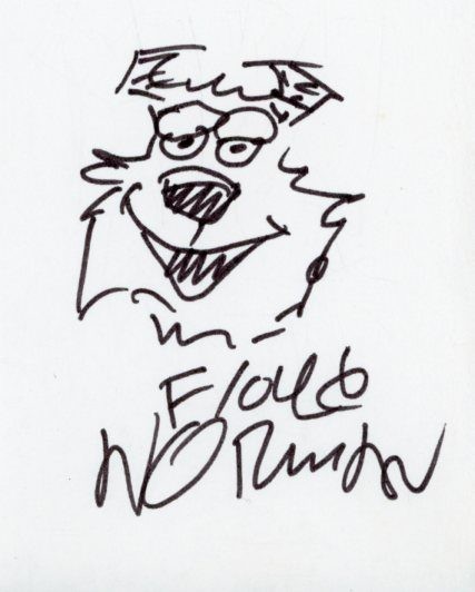 Floyd Norman- Signed Page w/Sketch