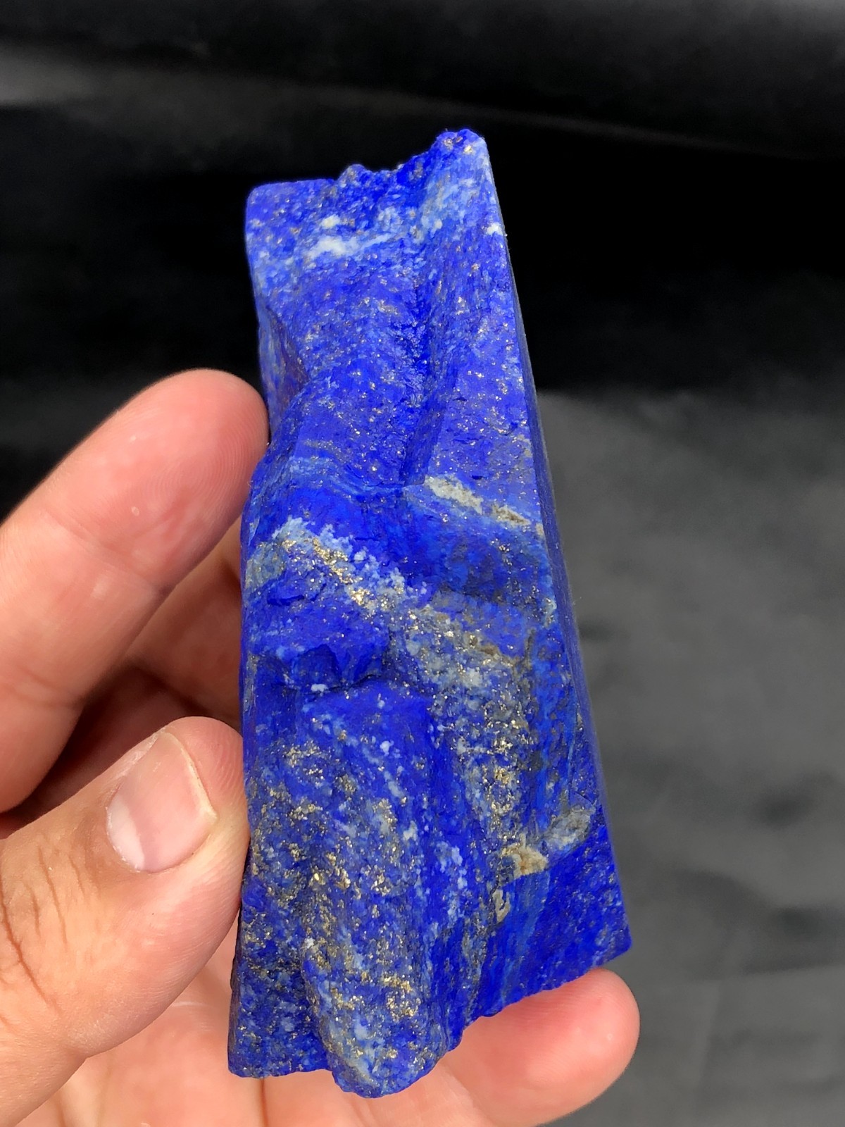 High Grade Lapis Lazuli Rough Mine Stone With Pyrite Cabochon MaterialJ13.3