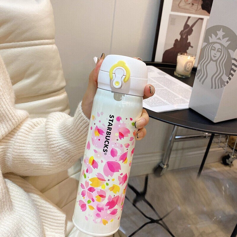 Starbucks 2025 Sakura Pink Stainless Steel Vacuum Cup 500ml Limited Edition Gift