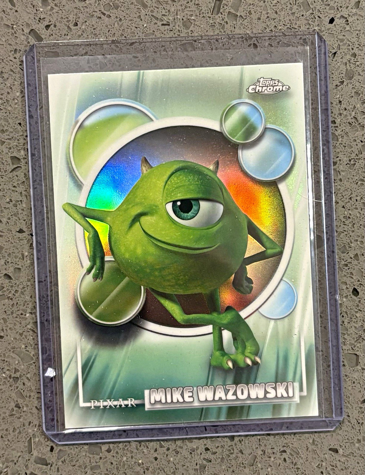 Topps 2026 Topps Chrome Pixar Monsters, Inc. Mike Wazowski Refractor #28