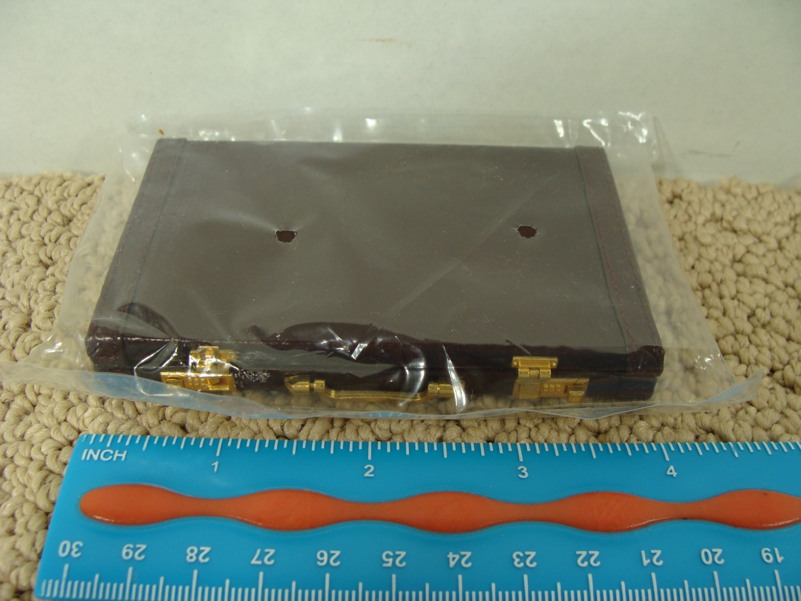 Miniature Briefcase Credit Card Holder Business Card Holder 4″ x 2.5″ Opens